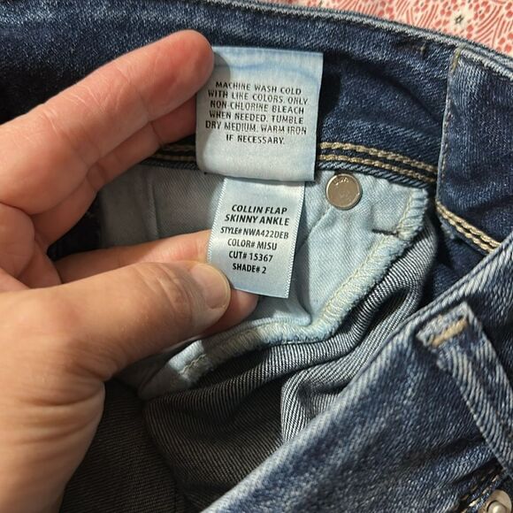 Hudson 25 Collin Flap Skinny Ankle Blue Stretch Designer Jeans - Picture 11 of 13